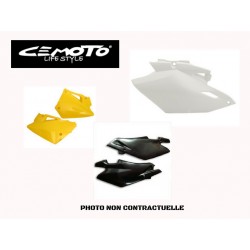 PLAQUES LATERALES CEMOTO YAMAHA YZ 125 2015/2017 BLANC